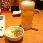 Kodawari Yama - 生ビールとお通し