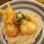 にし家 - とり玉天ぶっかけうどん