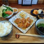 コットンカフェ - ランチプレート・鶏ムネ肉の塩麹ハニーマスタード
