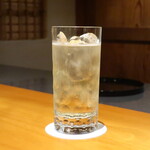 日本料理 幸庵 - 黒糖焼酎仕立て たんかん酒のソーダ割り