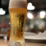 ピッツェリア エ オステリア ムギ -  生ビール（スーパードライ）300円。