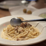 ピッツェリア エ オステリア ムギ - ボルチーニ茸の濃厚クリームパスタ 1,600円。