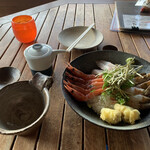 地元産天然お魚とアジアごはん アイワナドゥ 岩戸 - 11月月替わりメニュー、もさえびと甘えびの食べ比べ丼
