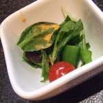 烈志笑魚油 麺香房 三く - お通し