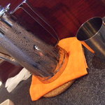 烈志笑魚油 麺香房 三く - お水