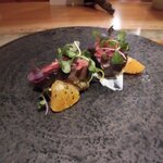 IL TEATRINO DA SALONE - 鰹の藁焼き 焼き茄子のタルタルと早生蜜柑（2020.9）