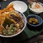 田園 - 活あなご野菜天丼定食