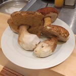 銀座 大石 - 大きいセップ茸