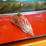 小笹寿し - 鯵(おかわり)