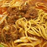 本格的香港料理と火鍋担々麺の店 クーロン - 担々麺大辛。色は濃いですが、辛いもの好きな方には、普通ですよ。