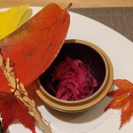 銀座 大石 - 赤キャベツ