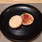 銀座 大石 - フォアグラ最中