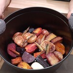 銀座 大石 - ストウブにガルニ