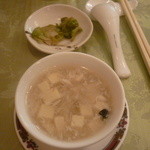 龍宮 - スープ、ザーサイ