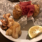 ダ マッサ - 白子のフリット　生ハム添え