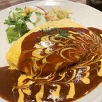 洋食屋 花きゃべつ - 納豆ハヤシオムライス…税込900円