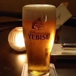 Bar Vintage with Restaurant - 生ビール（エビス）：700円