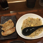 拉麺 炊炉 - ミニチャーハンと餃子セット