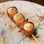 焼鳥酒場二代目おかちゃん - うずらベーコン