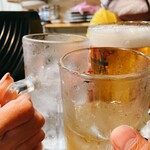 焼鳥酒場二代目おかちゃん - 大将と乾杯♪