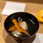 うを徳 - 2020.11 大阪海老芋とバチコ（海鼠の卵巣）のお椀