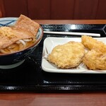 丸亀製麺 - きつねうどん、海老天、かしわ天、さつまいも天