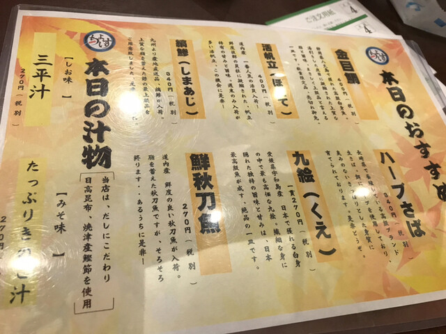 メニュー写真 ちょいす 室蘭中央店 室蘭 回転寿司 食べログ