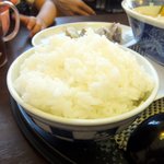 麺や 竜の字 - Aセット(餃子、ごはん)のごはん