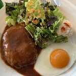 プロペラ・カフェ - ハンバーグステーキ1050円