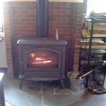 風光舎 - 来店当日ストーブが使われていました。