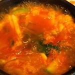 韓国家庭料理 味楽 - グツグツ　豆腐チゲ