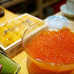 鮨よしの - いくらのボウルとバフンウニ