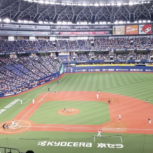 6月18日 火曜日 18時 ジャイアンツ×オリックス 一塁側バルコニー