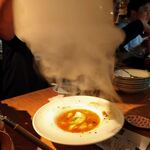 秋刀魚ラグーコンキリエ瞬間燻製