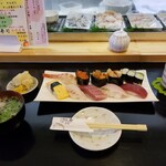 Uogashi Sushi - 特上寿司・全体図。