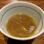 草庵 - 蕎麦湯