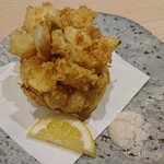 季節料理と地酒 裕 - ゆり根と海老かき揚げ（2020/5/30）