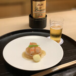 もめん - 帆立と車海老　林檎