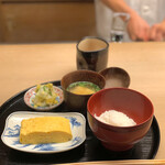 もめん - 絶品卵焼き　銀シャリ　お味噌汁　香の物