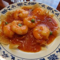 横浜中華街 重慶飯店 本館 - 海老のチリソース