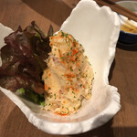 益や酒店 - いぶりがっこポテサラ（税込　495円）評価＝◎