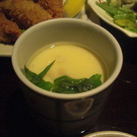 かなわ - 牡蠣の茶碗蒸し。
