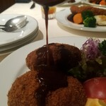 レストラン香味屋 - デミグラスソース❗　メンチカツ　2,200円税込