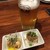 酒と魚 comaru - 料理写真:生中とお通し