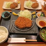 はせ川 - 限定極上ロースかつ（220g） + 男爵コロッケ + 自家製メンチカツ