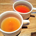 イタリア食堂 フロマージョ - 琉球黒糖きな粉茶とティラミスティー