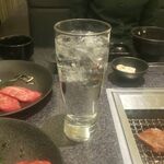 牛兵衛 草庵 - 芋焼酎水割り