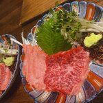 焼肉 ラストダンス - タン刺、上ハラミ刺