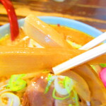 ラーメンさんぱち - 味噌ラーメン　８５０円（税込）のメンマのアップ【２０２０年９月】