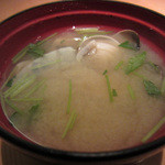 まんてん鮨 - アサリの味噌汁